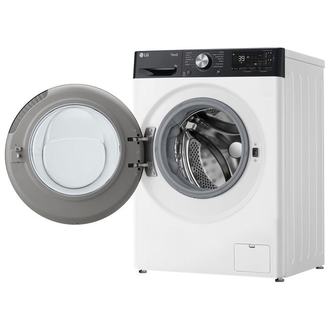 LG F4R7509TSWB Lavatrice 9Kg AI DD Classe Energetica A-10% 1400 Giri TurboWash Autodose