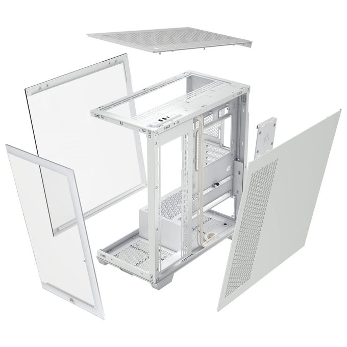 Corsair CC-9011277-WW 3500X Case per PC Mid-Tower Vetro Temperato Compatibile Schede Madri E-ATX ATX Micro-ATX Mini-ITX Supporto Fino a 10 Ventole e Radiatori 360 mm colore Bianco