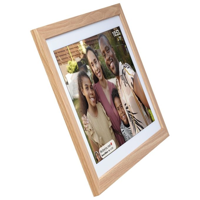 Denver 119101070020 PFF-2162LW Cornice per Foto Digitale Touch Screen 21.5'' Wi-Fi 32 GB MicroSD Full HD colore Marrone chiaro
