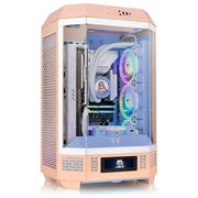 Thermaltake CA-1Y4-00SKWN-00 The Tower 300 Case PC Micro Tower per schede madri Micro ATX e Mini ITX con supporto radiatore 420 mm colore Peach Fuzz