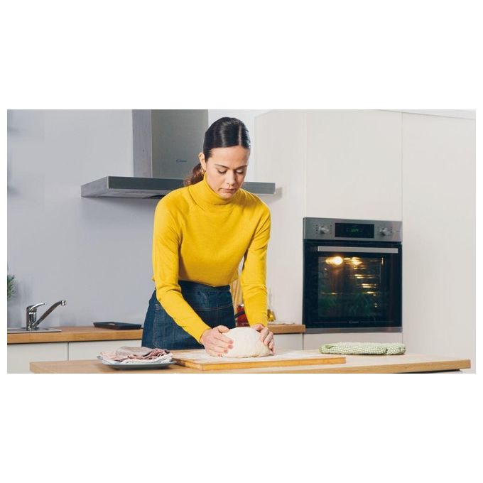 Candy FSCTX886 WIFI Smart Steam Forno da incasso Elettrico Multifunzione 70 L Classe A Pirolisi Vapore 3500W (59,5x59,5x56,8 cm) colore Inox