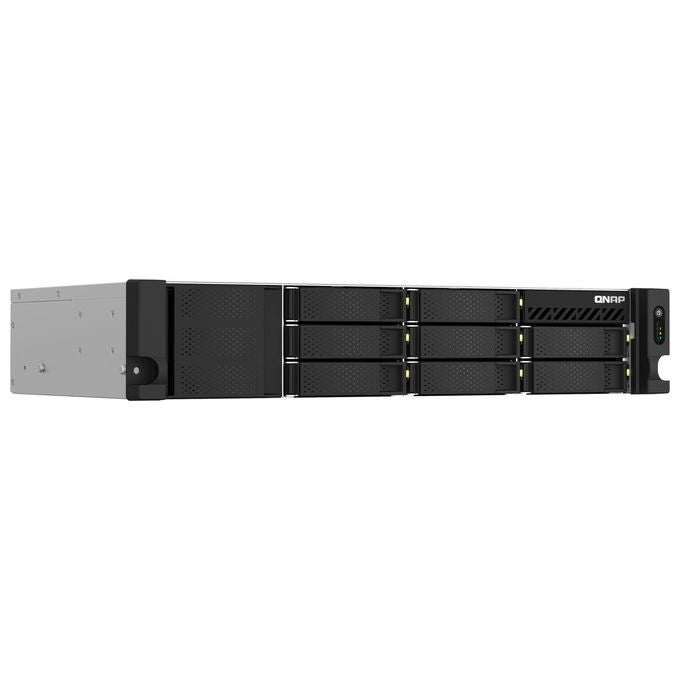 QNAP TS-864EU-RP-8G TS-864eU-Rp Server Nas 8 Alloggiamenti Intel Celeron Quad-Core 8GB DDR4 2x 2.5GbE Alimentazione Ridondante colore Nero