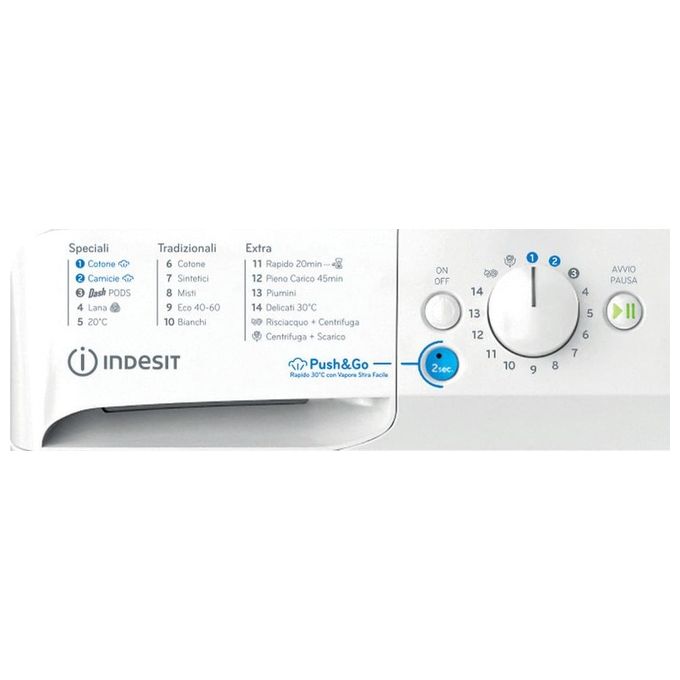 Indesit BWE 91497X WV IT Lavatrice Caricamento frontale 9 kg 1400 Giri-min Classe A Bianco