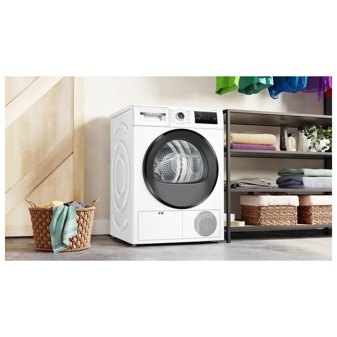 Bosch WTH85298II Serie 4 Asciugatrice Pompa di Calore 8 Kg Classe A++ AutoDry SensitiveDrying 63 dB (84x60x61 cm) colore Bianco