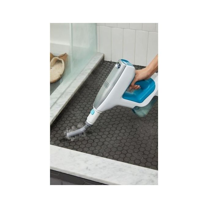 Black and Decker BHSM15FX08 Pulitore a Vapore Portatile 1500 W 0,5 L 8 Accessori riscaldamento 30 s colore Bianco