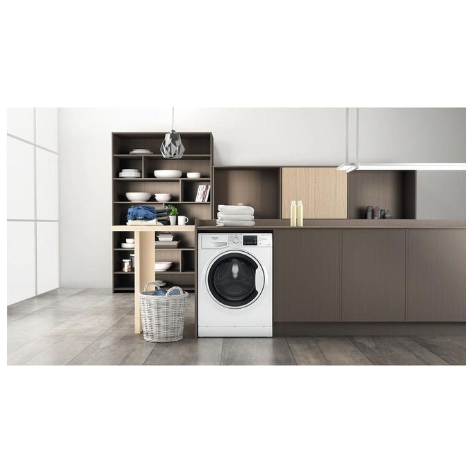 Hotpoint NDB 10736 WA IT Active Lavasciuga Libera Installazione 10-7 Kg 1400 rpm Classe D Inverter (85x59,5x60,5 cm) colore Bianco