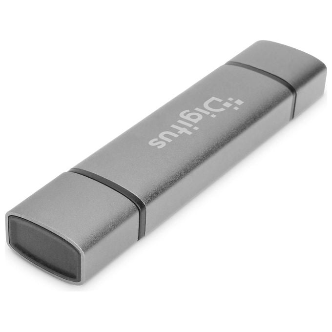 Digitus DA-70886 Lettore di Schede Alluminio Usb 3.2 Gen 1 Type-A-type-C