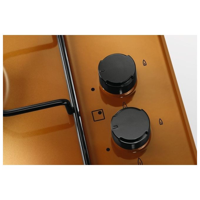Electrolux EGS6414T Piano Cottura a Gas 4 Fuochi Bruciatore Tripla Corona Comandi Laterali 60 cm Terra di Francia