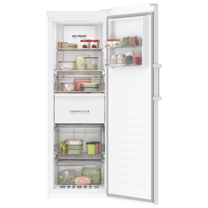 Haier H3F-285WE Instaswitch Congelatore Verticale 285 L 171 cm Classe E 38 dB No Frost Wi-Fi colore Bianco