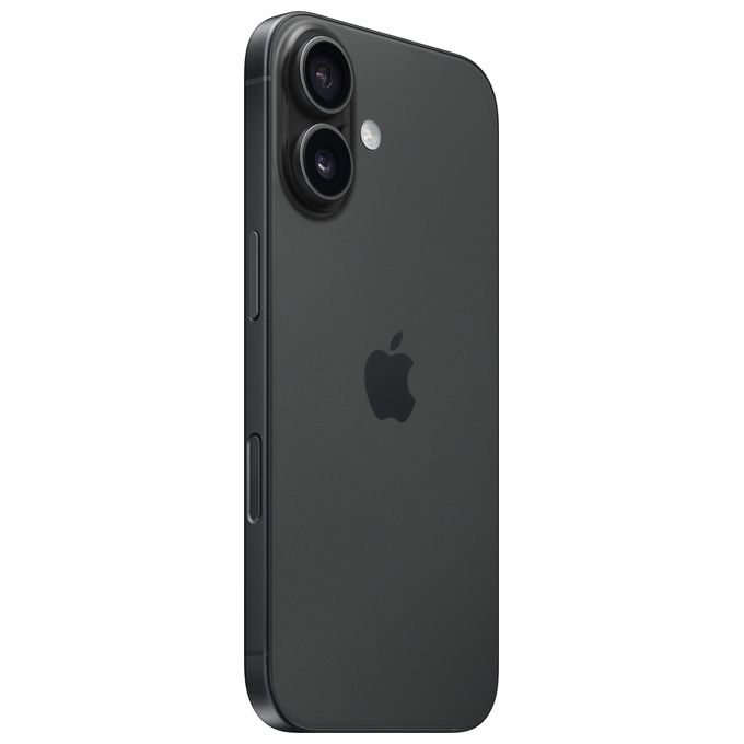 Apple MYE73QN-A iPhone 16 Smartphone 5G 6.1'' OLED 128 GB Chip A18 Doppia SIM iOS 18 Wi-Fi 7 colore Nero