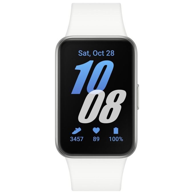 Samsung SM-R390NZSAEUB Galaxy Fit3 Fitness Band Display AMOLED 1.6'' Risoluzione 256 x 402 Pixel RAM 16 MB Memoria 0.256 GB colore Argento