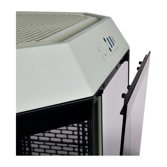 Thermaltake CA-1Y4-00SEWN-00 300 Matcha Green Case PC Micro Tower Fattore di forma micro ATX e Mini-ITX Pannello laterale in vetro temperato colore Verde