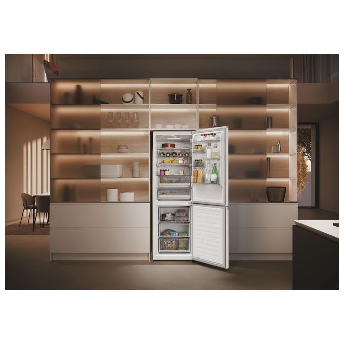Haier HDPW5618DNPW Serie 5 Pro Frigorifero Combinato 352 L 185 cm Classe D 35 dB No Frost Wi-Fi colore Bianco