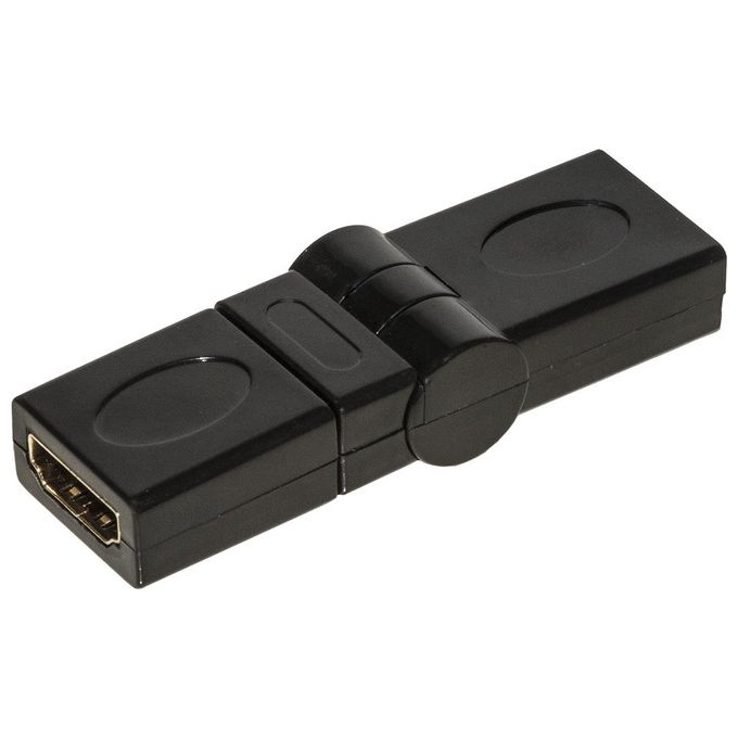Link adattatore hdmi femmina - hdmi femmina con connettore ruotabile 360°