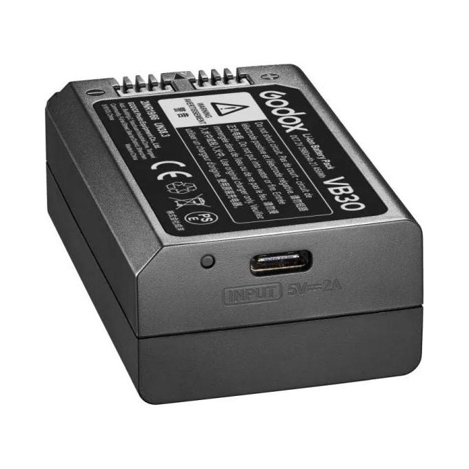 Godox 11417 V1Pro Flash TTL Testa Rotonda 76 Ws 28-105 mm 2,4 GHz 32 Canali 5 Gruppi Batteria Li-ion Ricaricabile USB-C colore Nero
