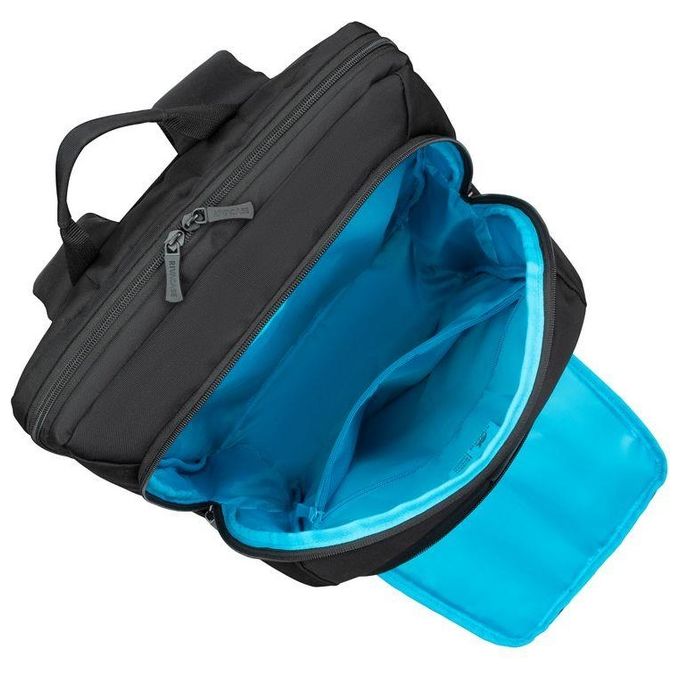 Rivacase 7569 Alpendorf Zaino per Notebook 17.3'' con Materiale Riciclato RPET Tasca per Tablet e Resistente all'Acqua colore Nero