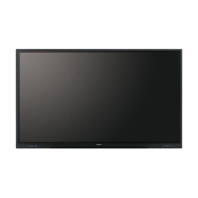 Sharp PN-LC752 – Display Interattivo per Segnaletica Digitale 75'', 4K Ultra HD, Touch IR 20pt, Android 11, Wi-Fi, 450 cd-m², colore Nero