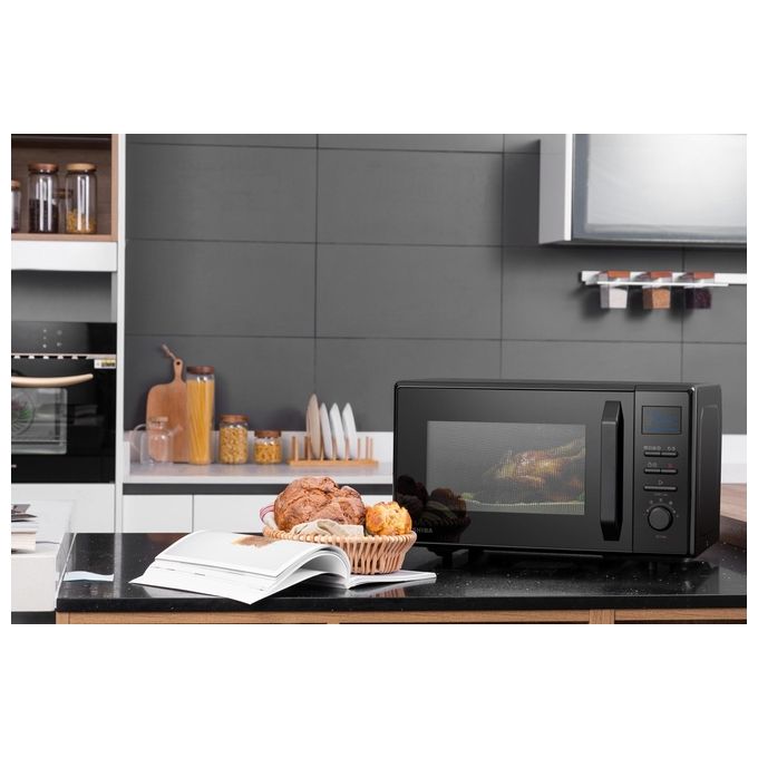 Toshiba MW2-AC25TF(BK) Forno a microonde Combinato 25 L 900 W Grill 1100 W Convezione 10 Programmi colore Nero
