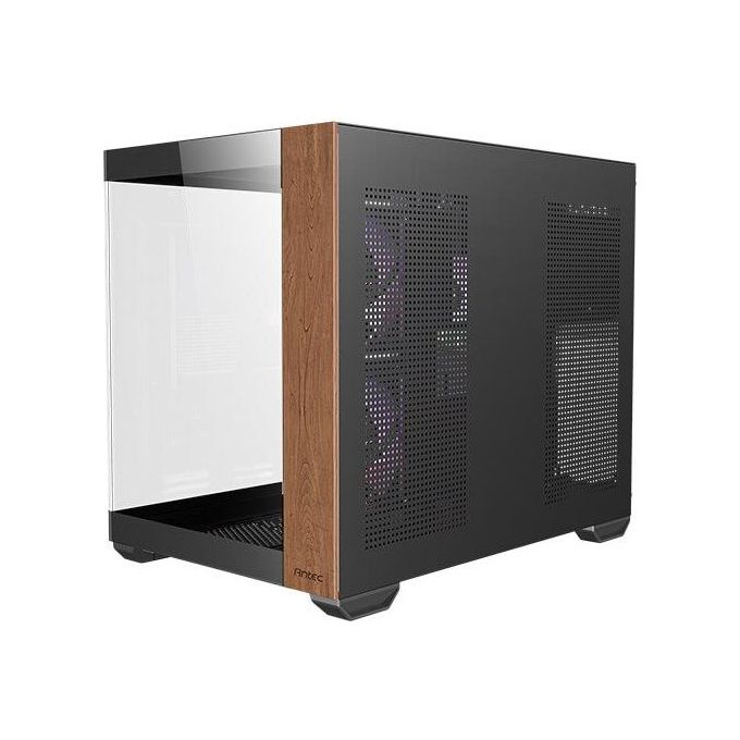 Antec CX600M Wood ARGB Midi Tower con Vetro Temperato e Finiture in Legno colore Nero
