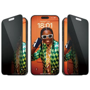 PanzerGlass P2812 Pellicola Privacy in Vetro Temperato iPhone 15 Pro Max Ultra-Wide Fit con Applicatore colore Trasparente