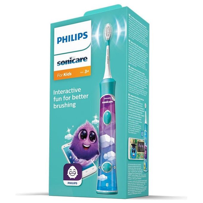 Philips HX6322-04 Sonicare for Kids Spazzolino Elettrico Sonico Ricaricabile con App Bianco