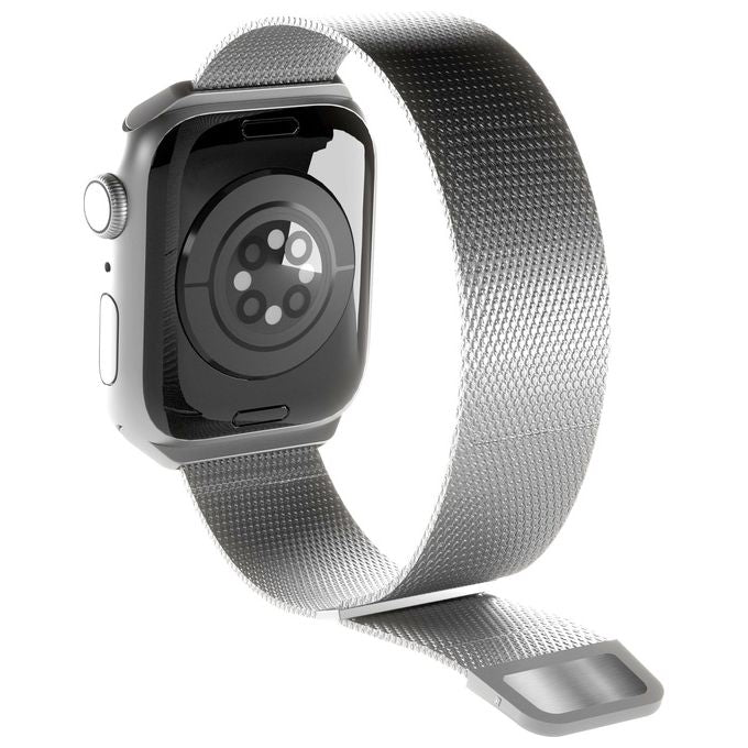 Puro AW44MILANESESIL Cinturino Maglia Milanese per Apple Watch 42 44 45 49 mm acciaio inossidabile chiusura magnetica colore Argento