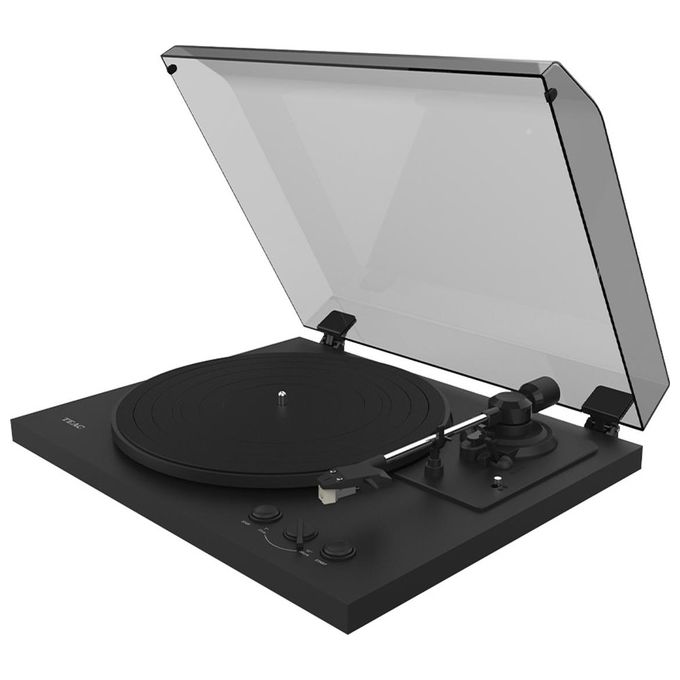 Teac TN-175-B Giradischi a cinghia completamente automatico 33 45 rpm Preamplificatore Phono MM Audio-Technica AT3600L colore Nero
