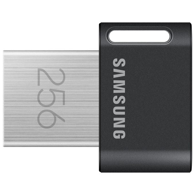 Samsung MUF-256AB FIT Plus Chiavetta USB 256 GB USB 3.2 Gen 1 Tipo A 400 MB-s Protezione Password colore Grigio Argento