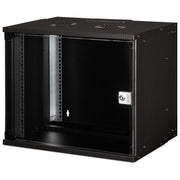 Digitus DN-49205 SOHO Pro Armadio Rack 9U 19 pollici a Parete con Porta in Vetro Profondita' 400 mm Capacita' 60 Kg colore Nero