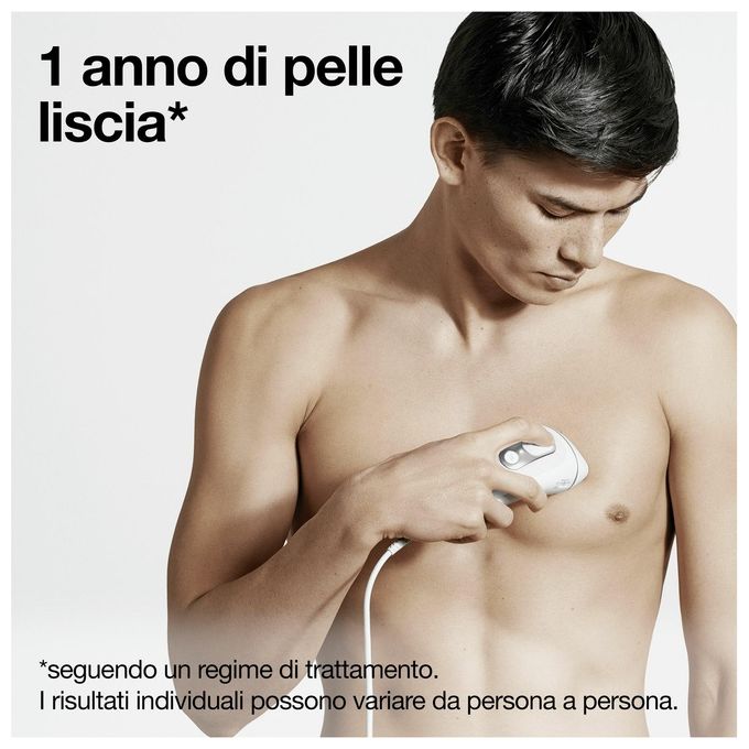 Braun 7500435238373 Silk·expert Pro 5 Epilatore a Luce Pulsata con Sensore Skin Pro 2.0 10 Livelli di Intensita' 125 Impulsi al Minuto colore Bianco