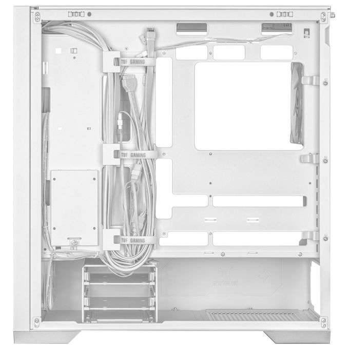 ASUS 90DC00I3-B19000 TUF Gaming GT302 ARGB Case Mid Tower Supporto EATX Ventole 140 mm Preinstallate Pannello in Vetro Temperato colore Bianco