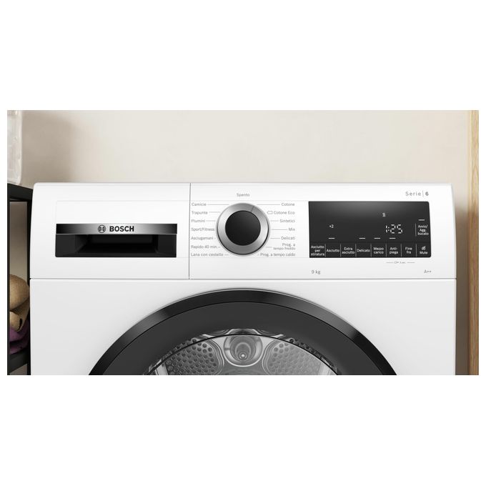 Bosch Serie 6 Asciugatrice a Pompa di Calore 9Kg Classe Energetica A con Filtro EasyClean