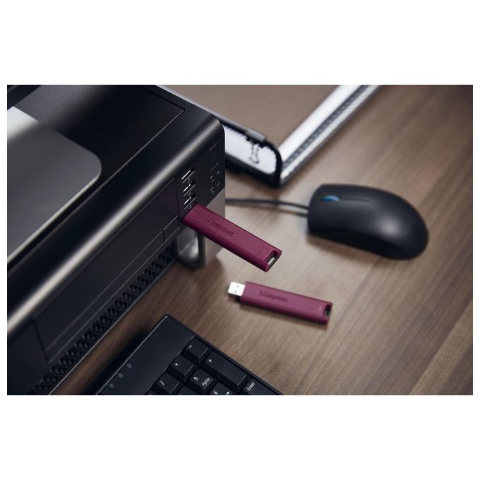 Kingston DTMAXA-1TB DataTraveler Max Unita' Flash USB 3.2 Gen 2 Capacita' 1000 GB Velocita' Lettura fino a 1000 MB-s Scrittura fino a 900 MB-s colore Rosso