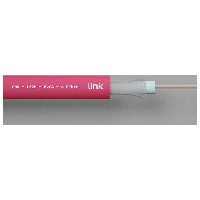 Link Cavo Fibra Ottica 8 Fibre Loose OM4 Antiroditore Lszh Classe B2ca al Metro