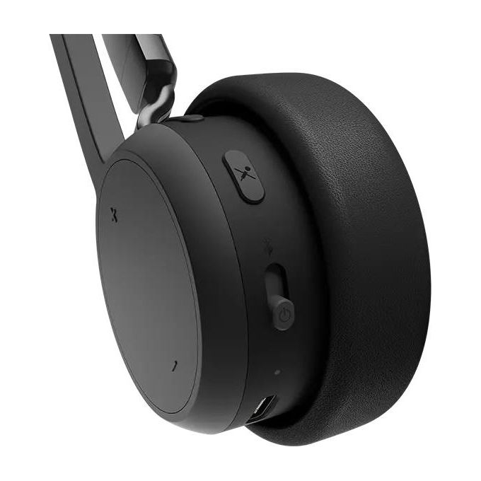 Lenovo 4XD1Q30302 Cuffie Wireless Stereo Circumaurali Bluetooth 5.3 Microfono Noise Cancelling 60h autonomia colore Nero