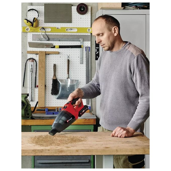 Einhell TE-VC 18 LI SOLO Aspirapolvere Portatile a Batteria Senza Sacchetto 18V 4200 Pa 0,54 L colore Nero Rosso