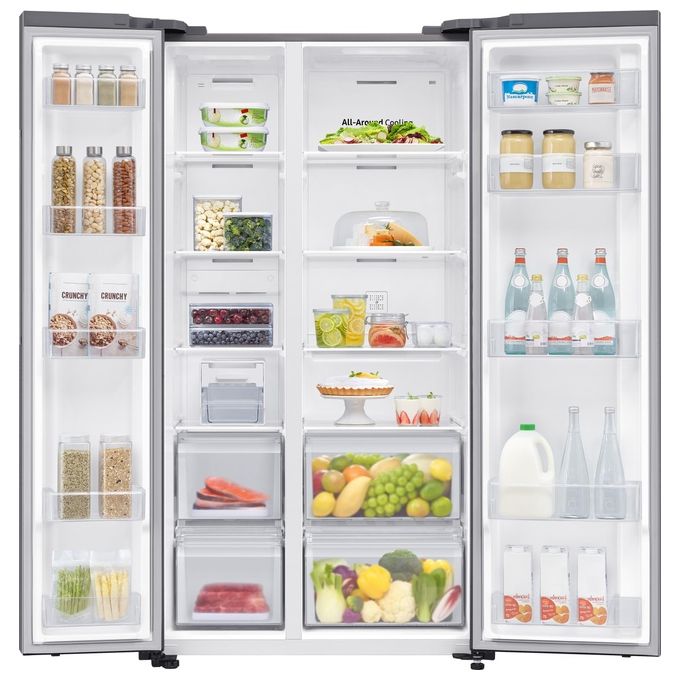 Samsung RS62DG5003S9 Frigorifero Americano Side by Side 655 L 178 cm Classe E 37 dB Total No Frost Wi-Fi SpaceMax (178x91x72 cm) colore Acciaio Inox