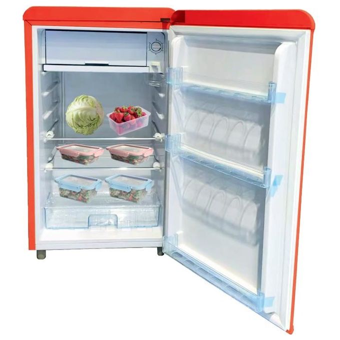 DCG MF100R Linea Retro Frigorifero Monoporta 100 L 79 cm Classe E Freezer colore Rosso