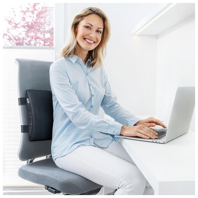 Beurer 21433 Supporto Lombare con Calore HK70 Termoforo 3 Livelli di Temperatura Spegnimento Automatico 90 Minuti Lavabile a 30 °C colore Grigio