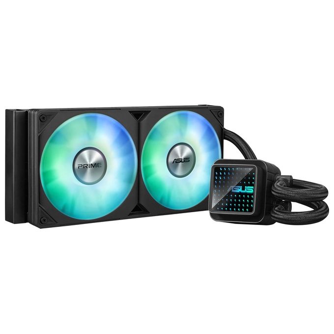 ASUS 90RC0111-B0EAY0 Prime LC 240 ARGB Dissipatore a Liquido 2 Ventole 120 mm ARGB Aura Sync 40 cm Tubi colore Nero