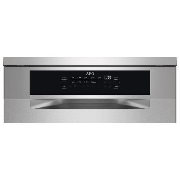 AEG FFB73747PM Serie 7000 Lavastoviglie Libera Installazione 15 coperti Classe D 40 dB AirDry Inverter GlassCare (85x60x60 cm) colore Acciaio Inox