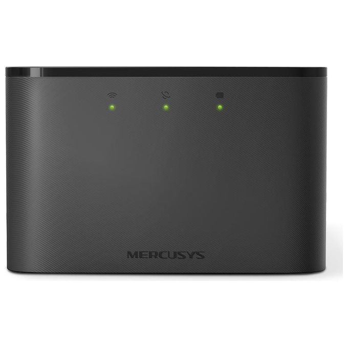 Mercusys MT110 Router Wi-Fi 4G LTE Mobile con Batteria Integrata 2200mAh fino a 10 ore di autonomia Wi-Fi 2.4 GHz fino a 150 Mbps 10 dispositivi connessi contemporaneamente NanoSIM colore Nero