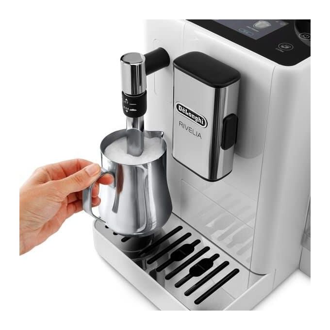 De'Longhi EXAM440.35.W Rivelia Macchina da caffe' Automatica 1,4 L 19 bar 1450 W Bean Switch System colore Bianco