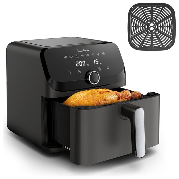 Moulinex EZ855HF0 Easy Fry Mega Friggitrice ad aria 7.5 L 2020 W 8 programmi Display LCD colore Grigio