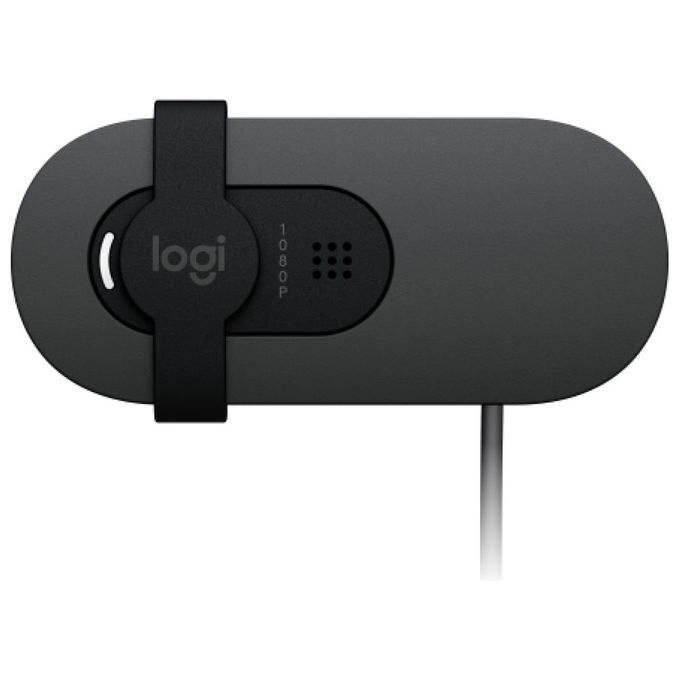 Logitech 960-001585 Brio 100 Webcam Full HD 1080p 2 MP USB microfono integrato copriobiettivo colore Grafite