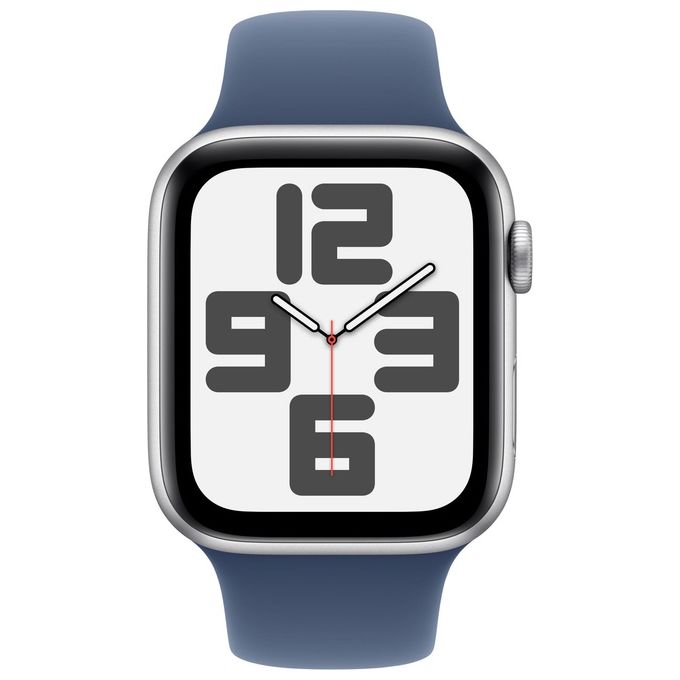 Apple MXEQ3QL-A Watch SE Smartwatch GPS 44mm Cassa in Alluminio con Cinturino Denim Sport Band colore Blu