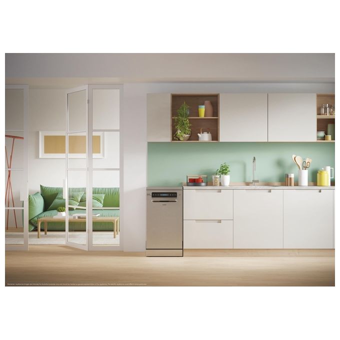 Candy CF0C7SB0FX Rapido' Lavastoviglie Libera Installazione 10 coperti Classe C 47 dB Wi-Fi 8 programmi (84.6x44.8x60.5 cm) colore Inox