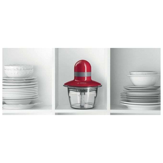 Bosch MMR08R2 Tritatutto 400W 0,8 Litri Rosso-Grigio