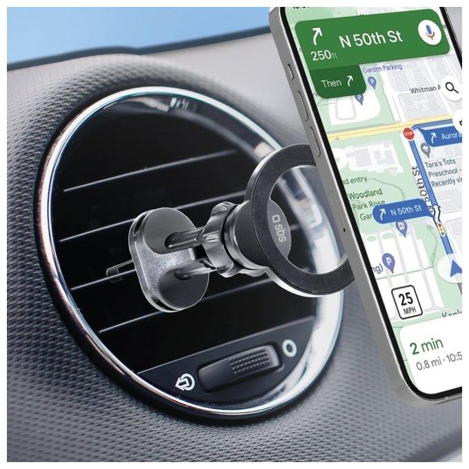Sbs Supporto da Auto per Smartphone Magsafe Circle MAg Air Vent