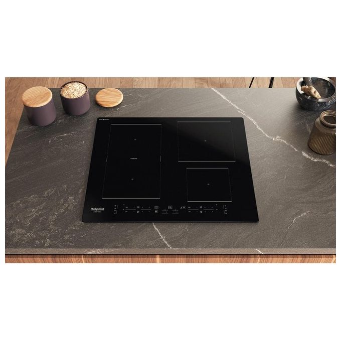 Hotpoint HB 4860C CPNE Piano cottura a induzione 59 cm 4 zone Flexi Duo Touch 7200 W colore Nero
